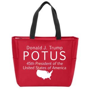 Donald J. Trump POTUS 45th President of The USA Zip Tote Bag