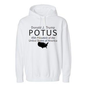 Donald J. Trump POTUS 45th President of The USA Garment-Dyed Fleece Hoodie