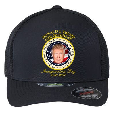 Donald J. Trump Presidential Seal Inauguration Flexfit Unipanel Trucker Cap