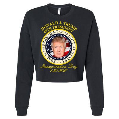 Donald J. Trump Presidential Seal Inauguration Cropped Pullover Crew