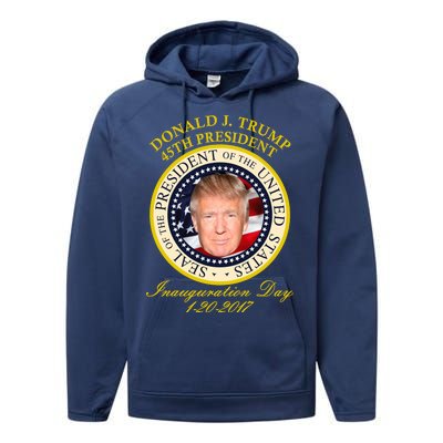 Donald J. Trump Presidential Seal Inauguration Performance Fleece Hoodie