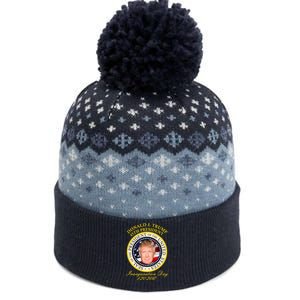 Donald J. Trump Presidential Seal Inauguration The Baniff Cuffed Pom Beanie