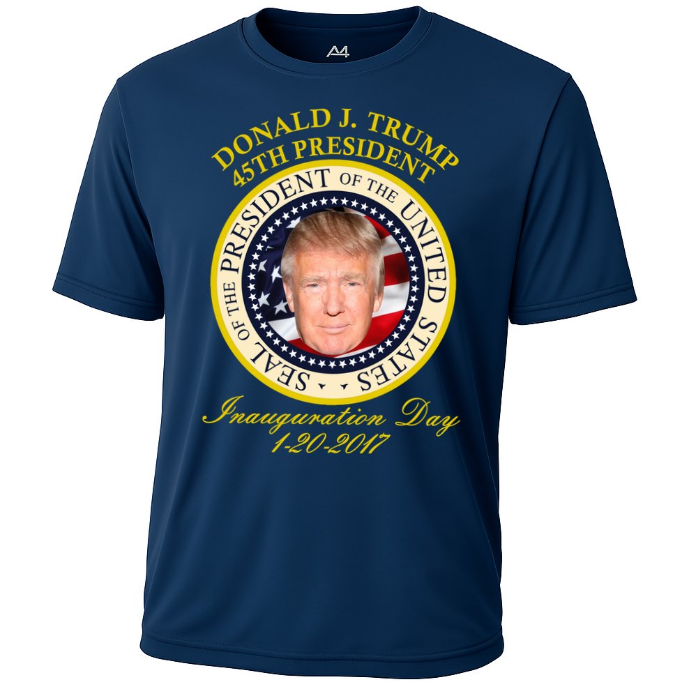 Donald J. Trump Presidential Seal Inauguration Cooling Performance Crew T-Shirt