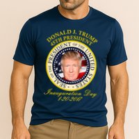 Donald J. Trump Presidential Seal Inauguration Cooling Performance Crew T-Shirt