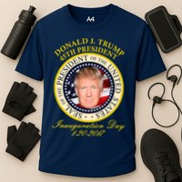 Donald J. Trump Presidential Seal Inauguration Cooling Performance Crew T-Shirt