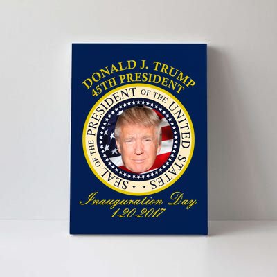 Donald J. Trump Presidential Seal Inauguration Canvas