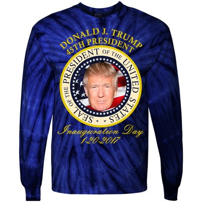 Donald J. Trump Presidential Seal Inauguration Tie-Dye Long Sleeve Shirt