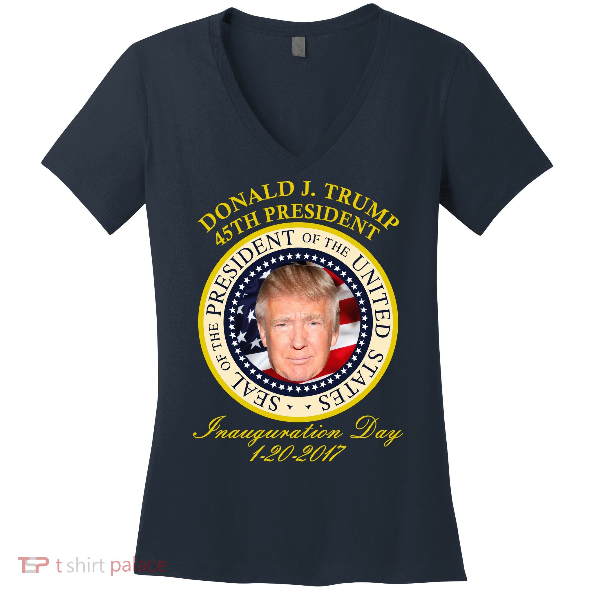 Donald J. Trump Presidential Seal Inauguration Women's V-Neck T-Shirt