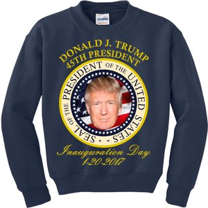 Donald J. Trump Presidential Seal Inauguration Kids Sweatshirt