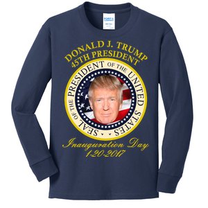 Donald J. Trump Presidential Seal Inauguration Kids Long Sleeve Shirt