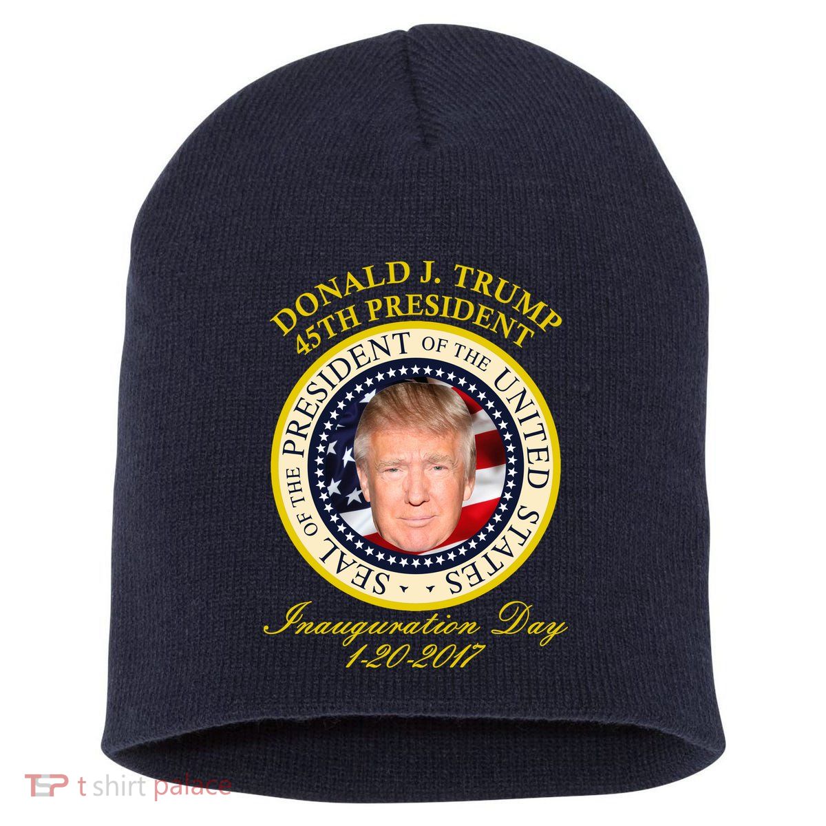 Donald J. Trump Presidential Seal Inauguration Short Acrylic Beanie