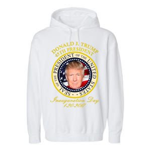 Donald J. Trump Presidential Seal Inauguration Garment-Dyed Fleece Hoodie