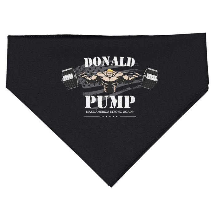  Donald Pump Make America Strong Again USA-Made Doggie Bandana