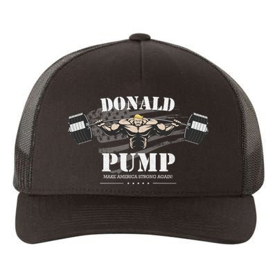  Donald Pump Make America Strong Again Yupoong Adult 5-Panel Trucker Hat