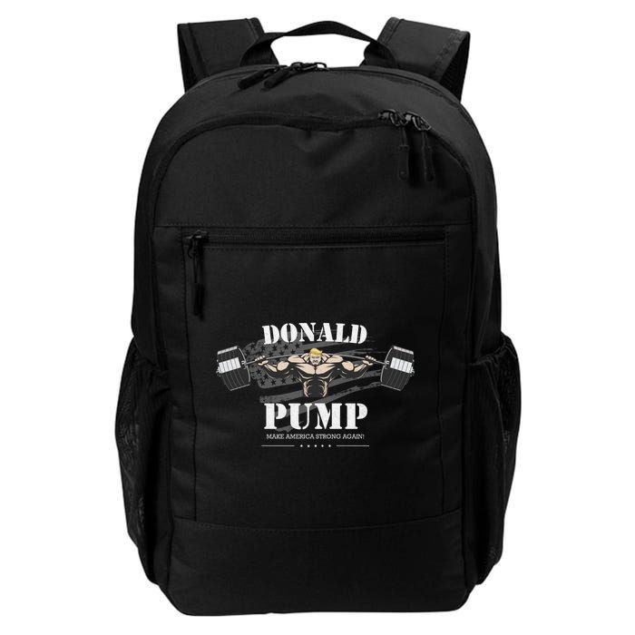  Donald Pump Make America Strong Again Daily Commute Backpack