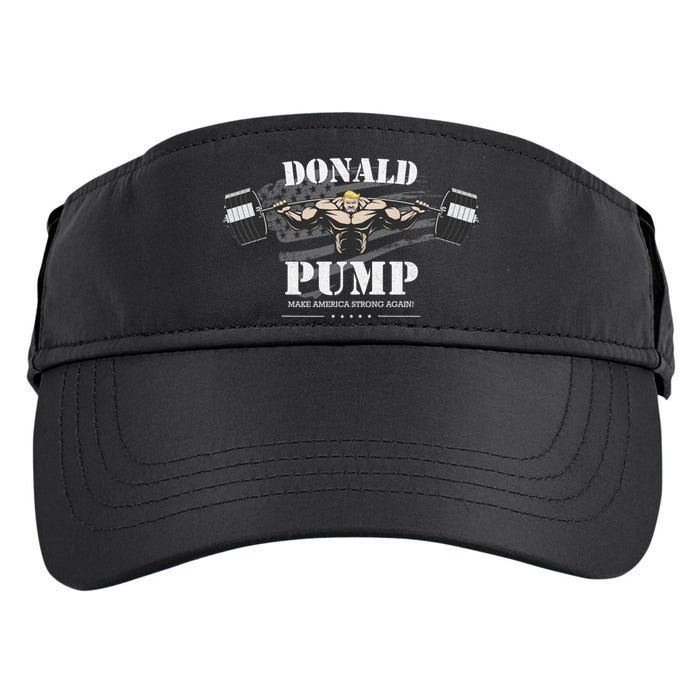  Donald Pump Make America Strong Again Adult Drive Performance Visor