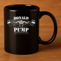  Donald Pump Make America Strong Again 11oz C Handle Ceramic Mug