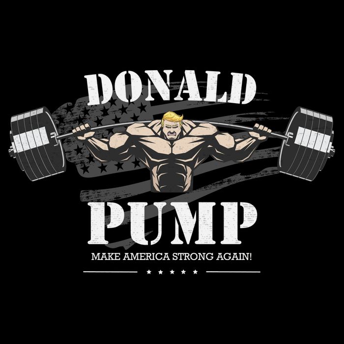  Donald Pump Make America Strong Again Drawstring Bag