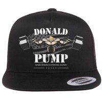  Donald Pump Make America Strong Again Flat Bill Trucker Hat