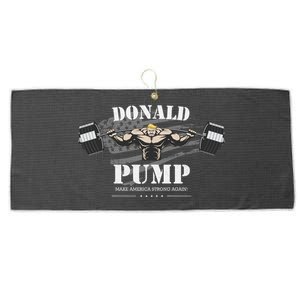  Donald Pump Make America Strong Again Large Microfiber Waffle Golf Towel