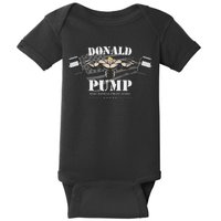  Donald Pump Make America Strong Again Baby Bodysuit