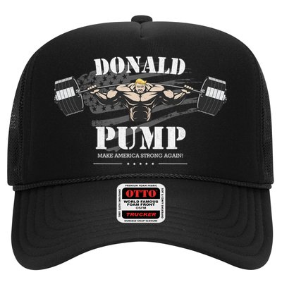  Donald Pump Make America Strong Again Trucker Hat