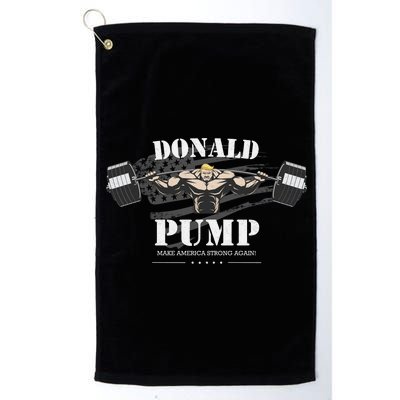  Donald Pump Make America Strong Again Platinum Collection Golf Towel