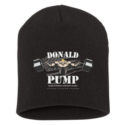  Donald Pump Make America Strong Again Short Acrylic Beanie