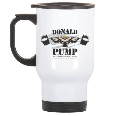  Donald Pump Make America Strong Again Stainless Steel Travel Mug