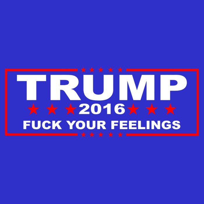 Donald Trump 2016 Fuck Your Feelings Zip Tote Bag