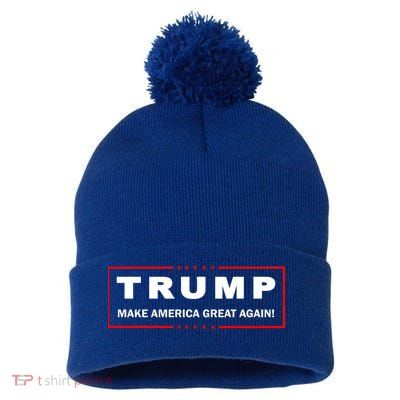 Donald Trump Election Make America Great Again Pom Pom 12in Knit Beanie