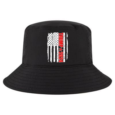 Donald Trump 2024 Distressed US Flag Cool Comfort Performance Bucket Hat