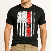 Donald Trump 2024 Distressed US Flag Cooling Performance Crew T-Shirt