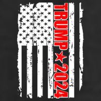 Donald Trump 2024 Distressed US Flag Adult Drive Performance Visor
