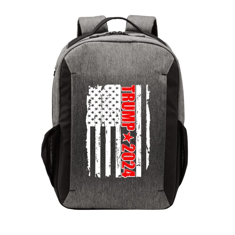 Donald Trump 2024 Distressed US Flag Vector Backpack