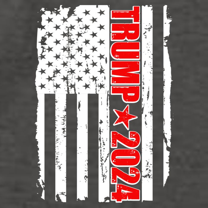 Donald Trump 2024 Distressed US Flag Vector Backpack