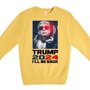 Donald Trump 2024 I'll Be Back Premium Crewneck Sweatshirt