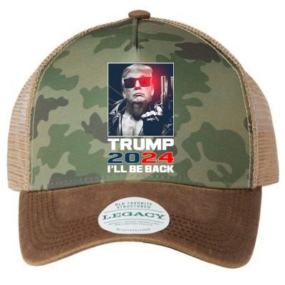 Donald Trump 2024 I'll Be Back Legacy Tie Dye Trucker Hat