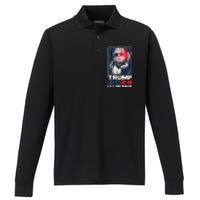 Donald Trump 2024 I'll Be Back Performance Long Sleeve Polo