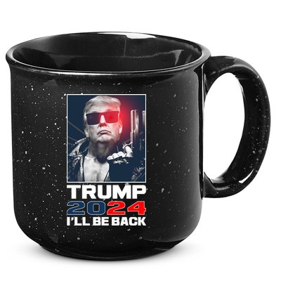 Donald Trump 2024 I'll Be Back 15oz Campfire Ceramic Mug