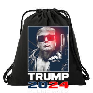 Donald Trump 2024 I'll Be Back Drawstring Bag