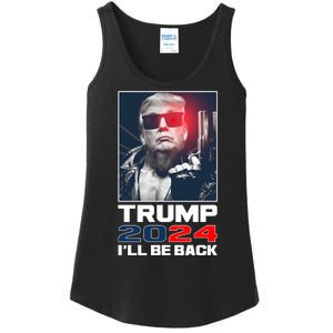 Donald Trump 2024 I'll Be Back Ladies Essential Tank