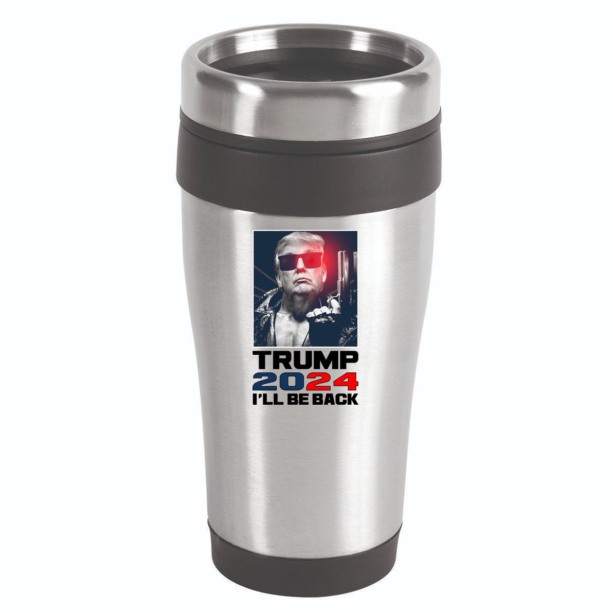 Donald Trump 2024 I'll Be Back 16oz Travel Tumbler