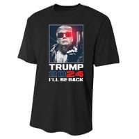 Donald Trump 2024 I'll Be Back Performance Sprint T-Shirt