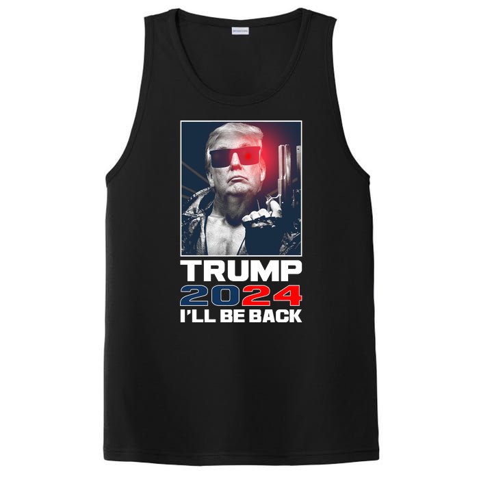 Donald Trump 2024 I'll Be Back PosiCharge Competitor Tank