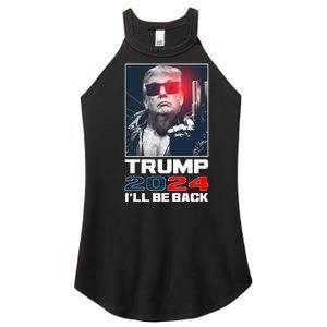 Donald Trump 2024 I'll Be Back Women's Perfect Tri Rocker Tank