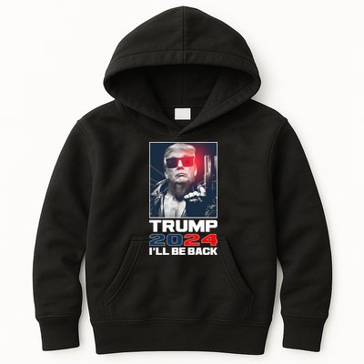 Donald Trump 2024 I'll Be Back Kids Hoodie