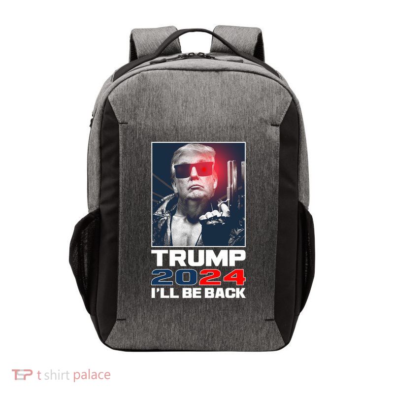 Donald Trump 2024 I'll Be Back Vector Backpack