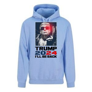 Donald Trump 2024 I'll Be Back Unisex Surf Hoodie