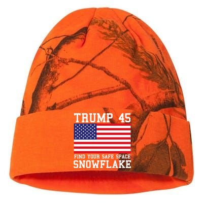 Donald Trump 45 Find Your Safe Space Snowflake USA Kati Licensed 12" Camo Beanie